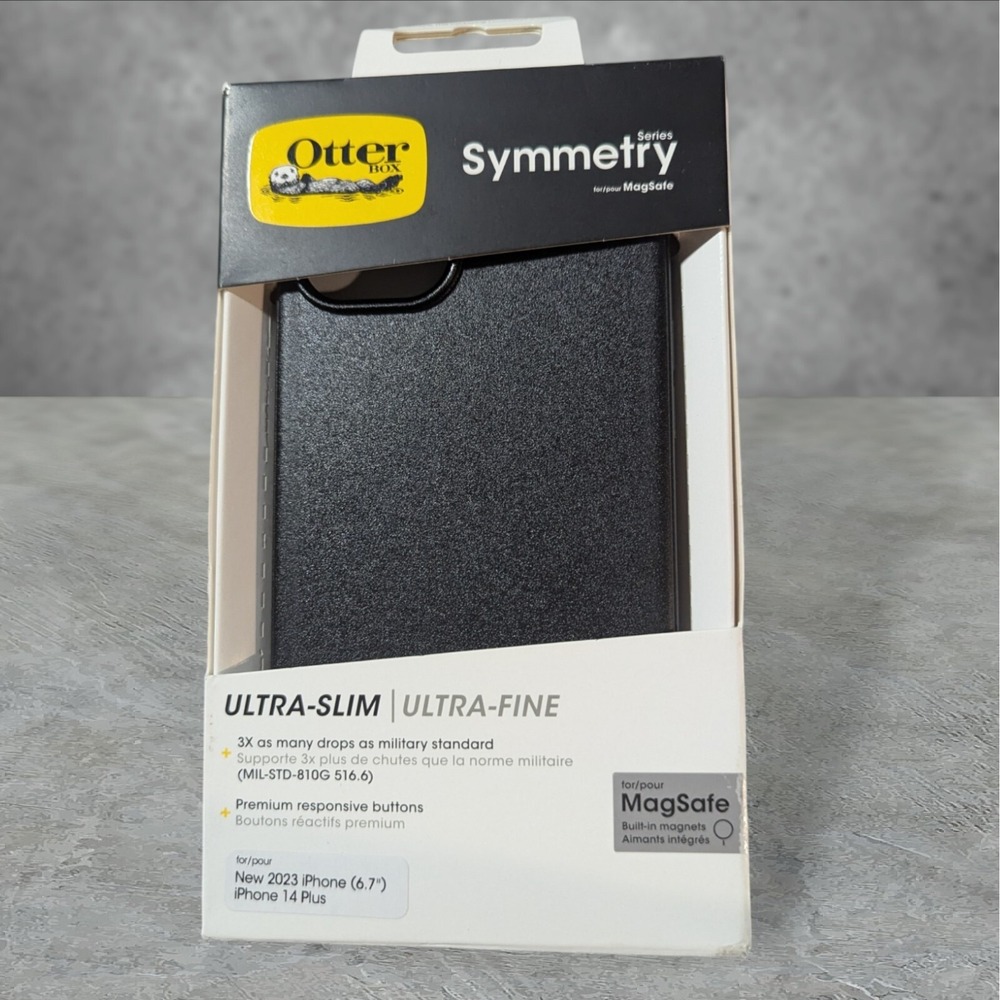 A5. OtterBox Symmetry Ultra-Slim Case For Apple iPhone 2023 6.7‎ (14 Plus) Black